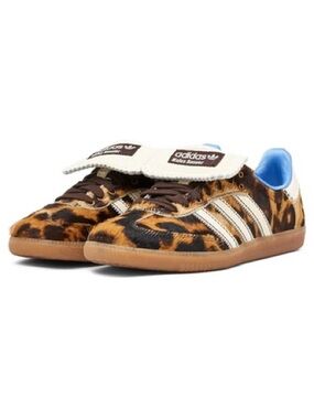 adidas Wales Bonner Brown Leopard Samba Sneakers unisex